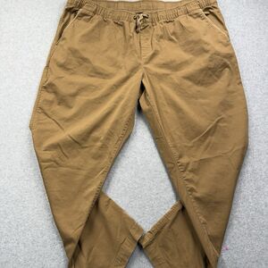 L.L. Bean Elastic Waist Standard Fit Cotton Twill Straight Leg Pants Men's XXXL